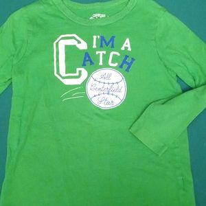 Osh Kosh green 5t long sleeve tee
